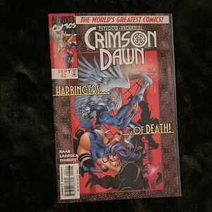 Marvel Crimson Dawn #2 — Red, Black & Blue Comic Cover